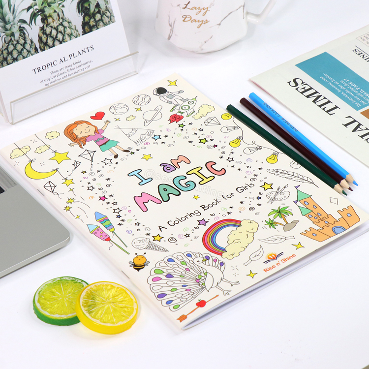 Custom Children Painting Book Printing Mandala Coloring Filling Book for Kids | SeSe Printing 7