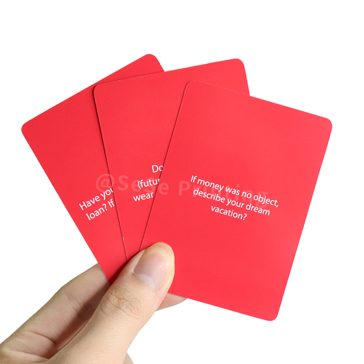 Customized Adult Question Card Game Custom Family Playing Card Game Manufacturers Printing 8