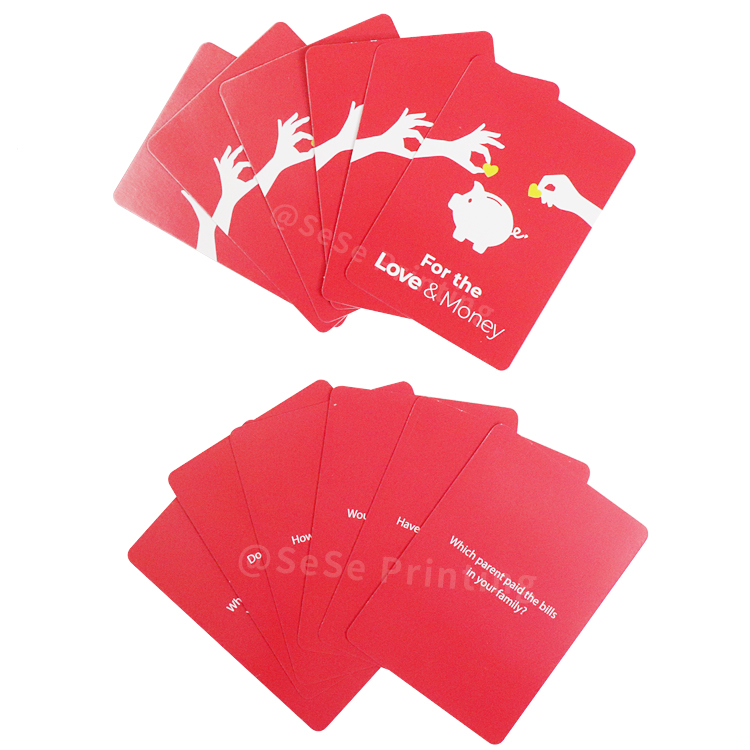Customized Adult Question Card Game Custom Family Playing Card Game Manufacturers Printing 7