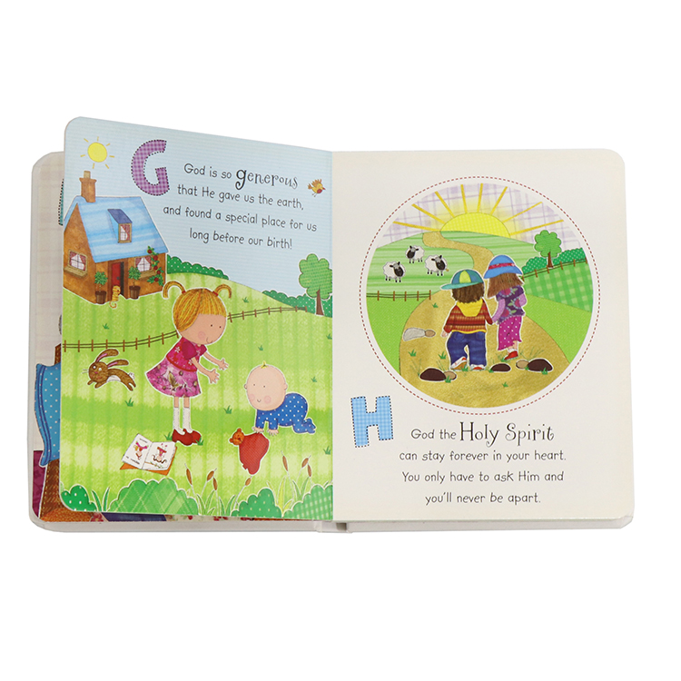 Custom Cardboard Book Print Children ABC Educational Board Books for Kids - SeSe Printing 7