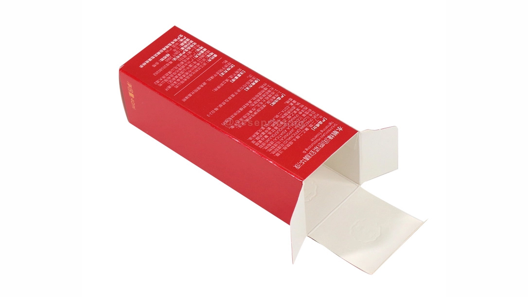 Custom Printed Red Folding Box Tuck Top Box 1