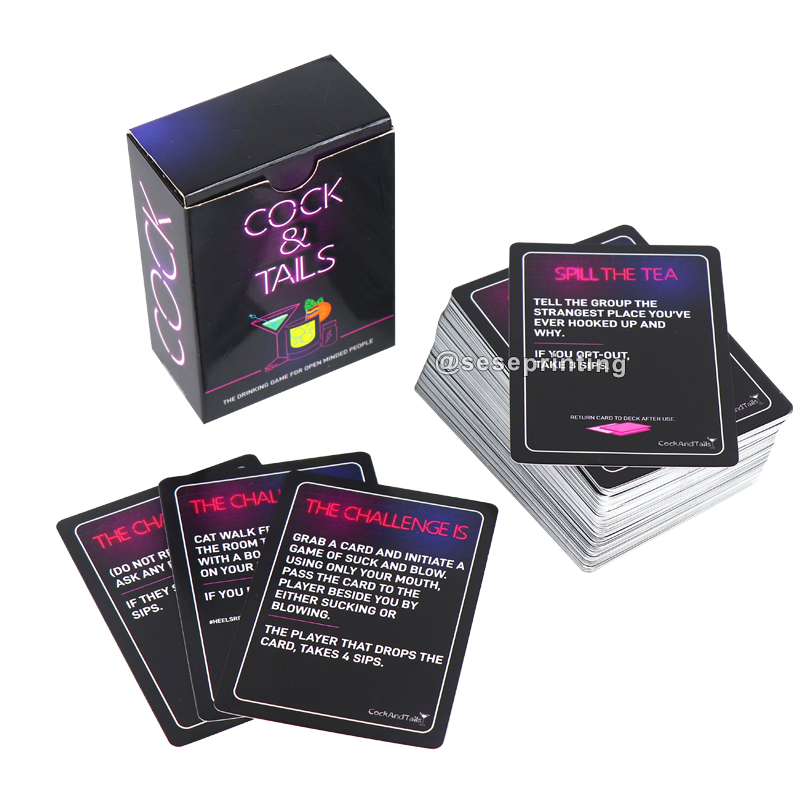 Custom Printing Adult Playing Against Card Game Dare or Drinking Card Game 8