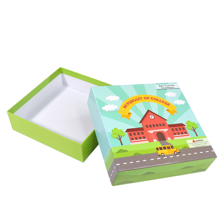 Custom Paper Cardboard Gift Box Green Packaging Box 7