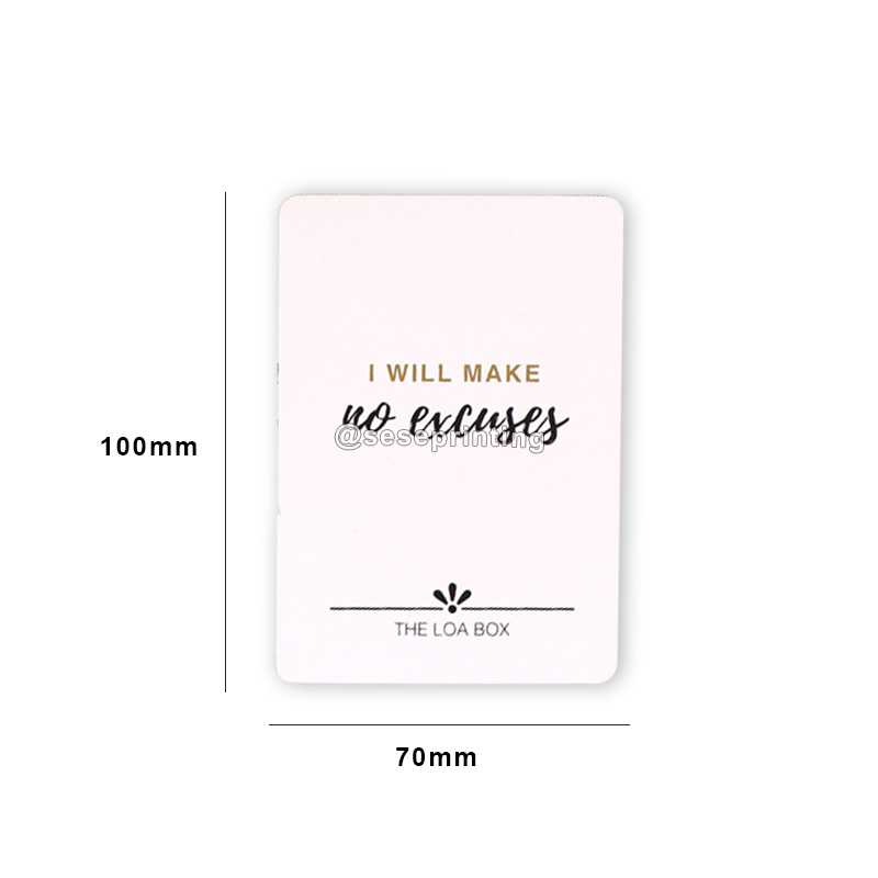 Custom Positive Motivational Affirmation Cards Personal Self Improvement Playing Card Game 7