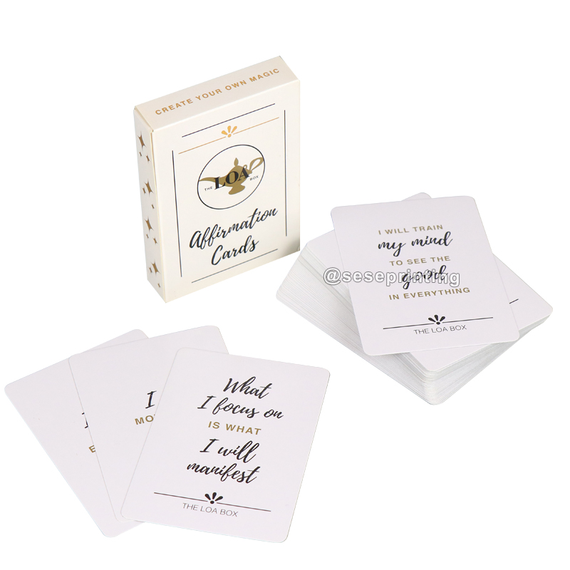 Custom Positive Motivational Affirmation Cards Personal Self Improvement Playing Card Game 8