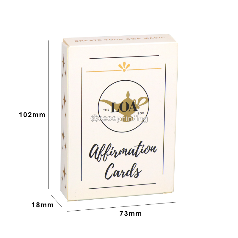 Custom Positive Motivational Affirmation Cards Personal Self Improvement Playing Card Game 6