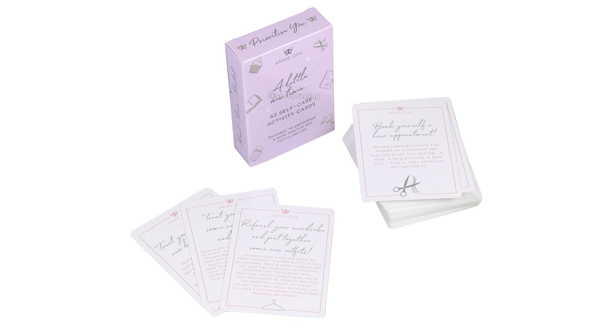 Custom Printing Positive Cards Game Self Care Activity Cards Mental Health Affirmation Cards 1