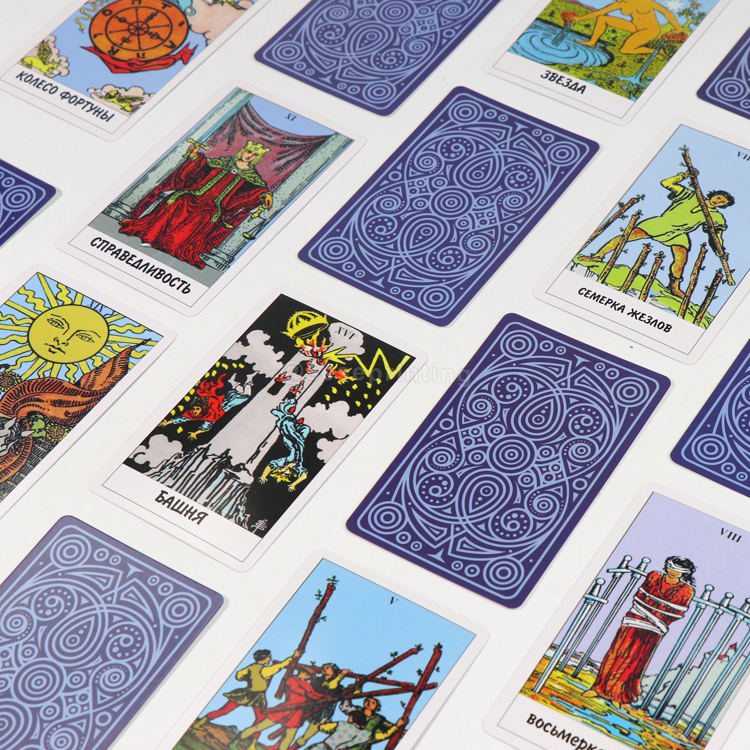 Custom Print 78 Cards Original Tarot Cards Deck with Guidebook 7