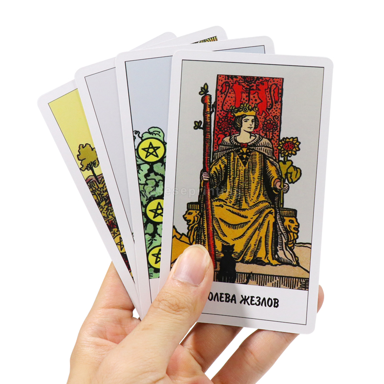 Custom Print 78 Cards Original Tarot Cards Deck with Guidebook 8