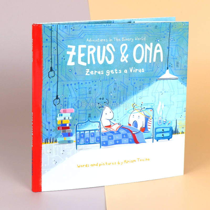 Custom Children Book Printing Hardcover Kids Education English Story Activities Book with Dust Jacket 6