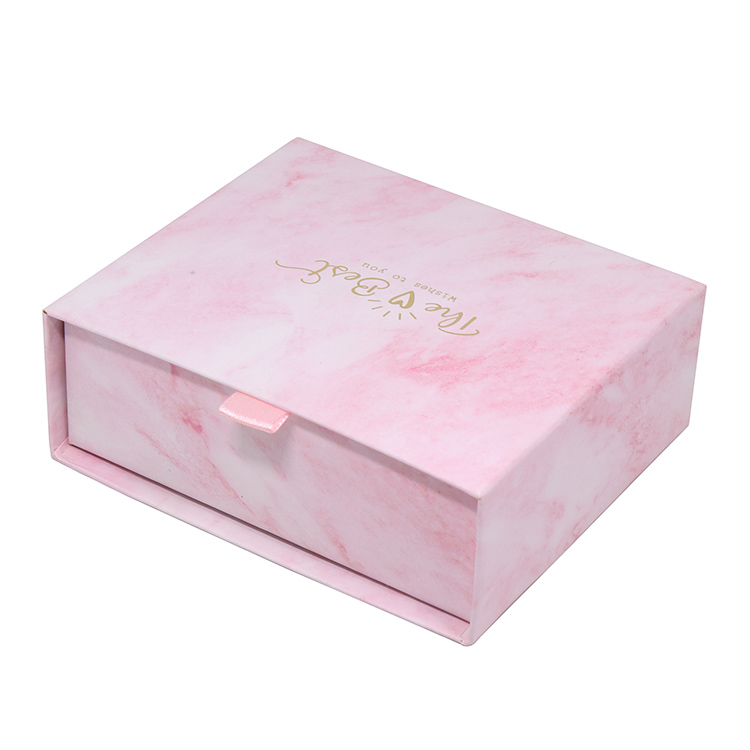 Custom Printing Gift Drawer Box Packaging Luxury Rigid Cardboard Sliding Box with Ribbon 6