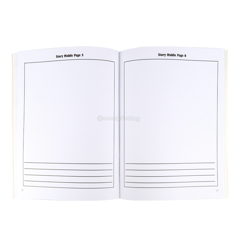OEM Children Book Softcover Book Creation Workbook Printing 7