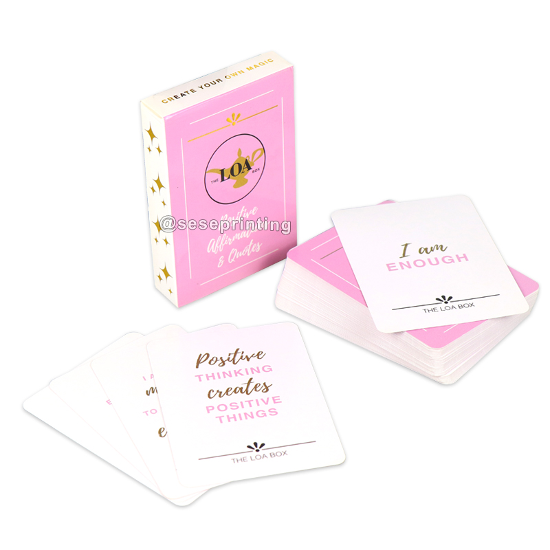 Print Custom Life Quotes Encouragement Card Set Positive Affirmation Cards 8