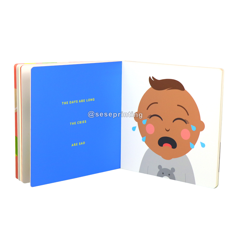 Custom Kids Children Board Cardboard Books Printing Services for Babies 6