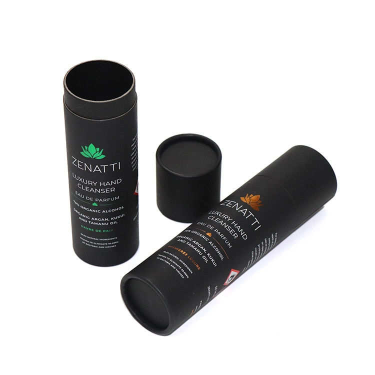 Custom Round Kraft Paper Tube Packaging for Tea Biodegradable Cardboard Cylinder Box 1