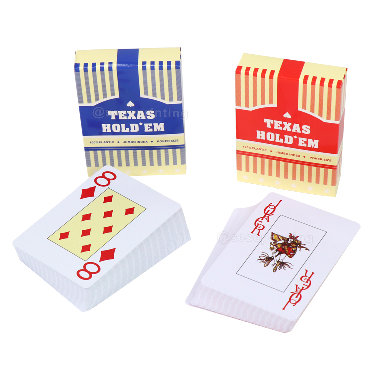 Waterproof Casino Gambling Playing Cards PVC Poker Card 8