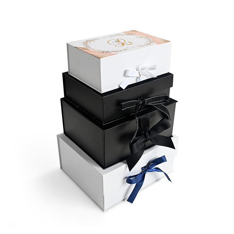 Custom Paper Luxury Hair Shoe Folding Foldable Magnetic Packaging Gift Box With Ribbon 10