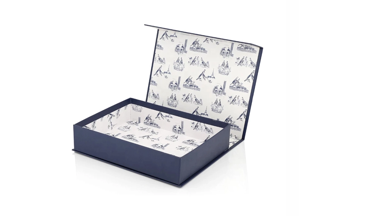 Plain Printed Magnetic Closure Flap Elegant Bespoke Paper Cardboard Gift Boxes With Hinged Lid 1