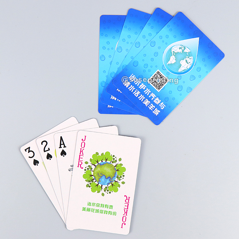 Printing Kids Educational Flash Card Advertising Poker Playing Cards 8