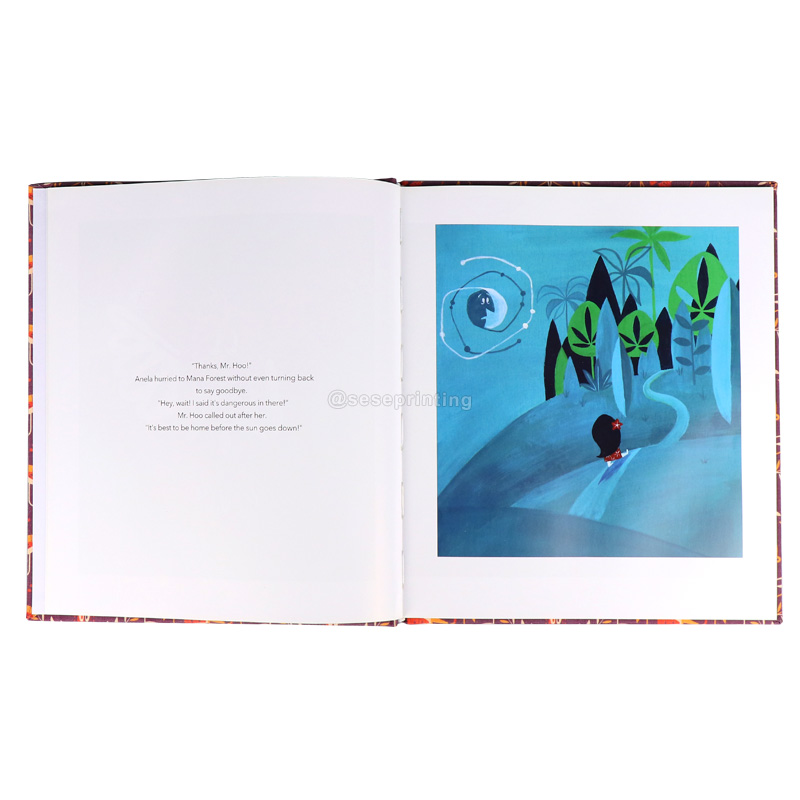 Custom Fabric Cover Education Story Learning Book for Children 7