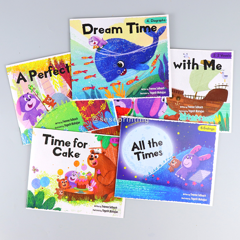 Educational Soft Cover Baby Books Early Learning Children Book Set 6