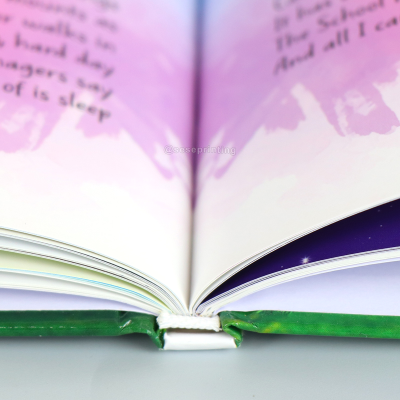 Custom Print Children Story Book Hardcover Landscape Picture Book 8