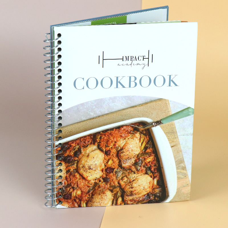 Custom Kitchen Recipes Cookbook Spiral Bound Book Printing 6