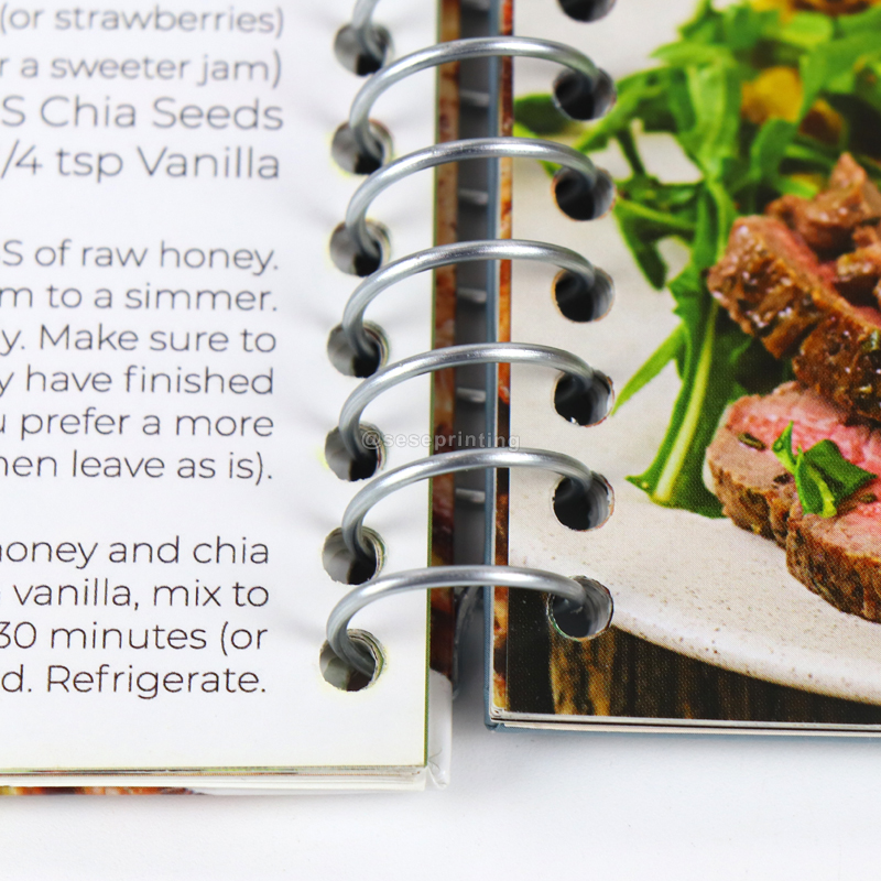 Custom Kitchen Recipes Cookbook Spiral Bound Book Printing 8