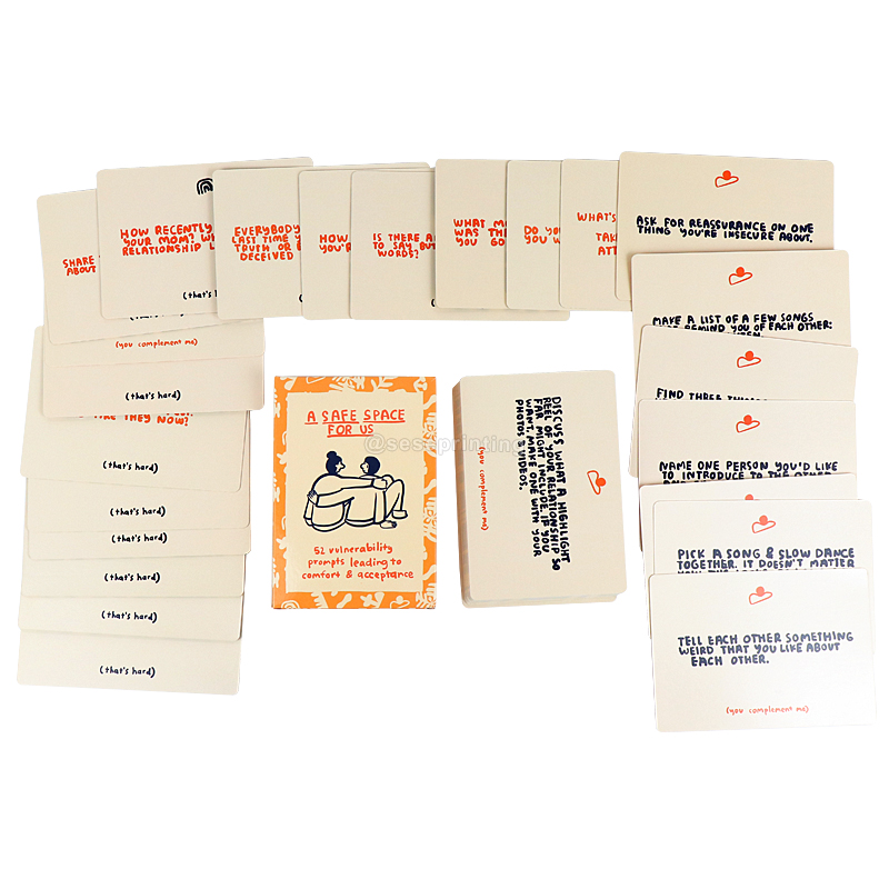 Custom Adult Question Card Game 52 Family Playing Card Printing 8