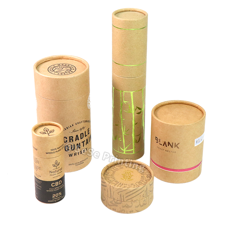 Professional Printing Custom Round Cardboard Cylinder Gift Box Paper Tube Packaging Box 6