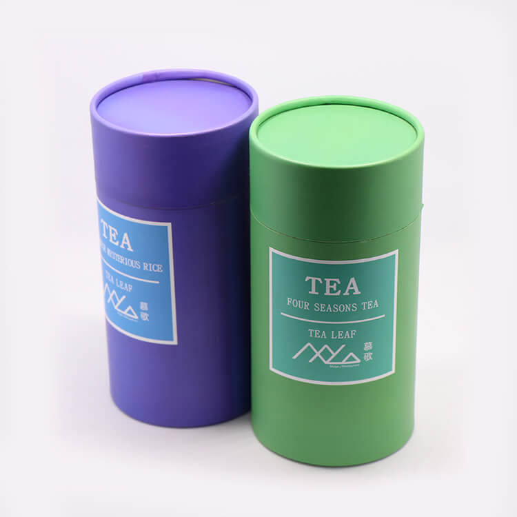 High Quality Custom Paper Tubes Tea Packaging Boxes Gift Cylinder Tube Box 6