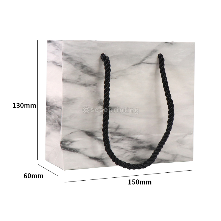 Custom Fashion Your Own Logo Print Luxury Gift Shopping Paper Bags With Handle 6