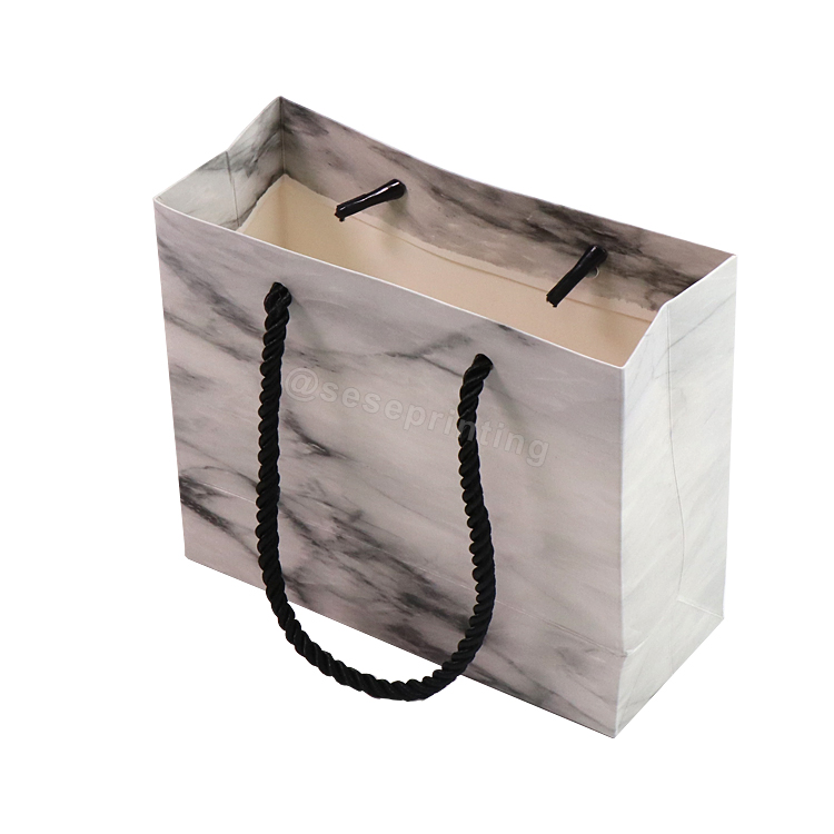 Custom Fashion Your Own Logo Print Luxury Gift Shopping Paper Bags With Handle 8