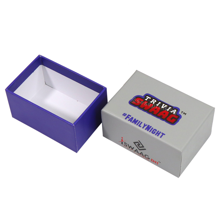 Luxury Top And Bottom Cover Jewelry Box Custom Logo Paper Lid And Base Gift Boxes 7