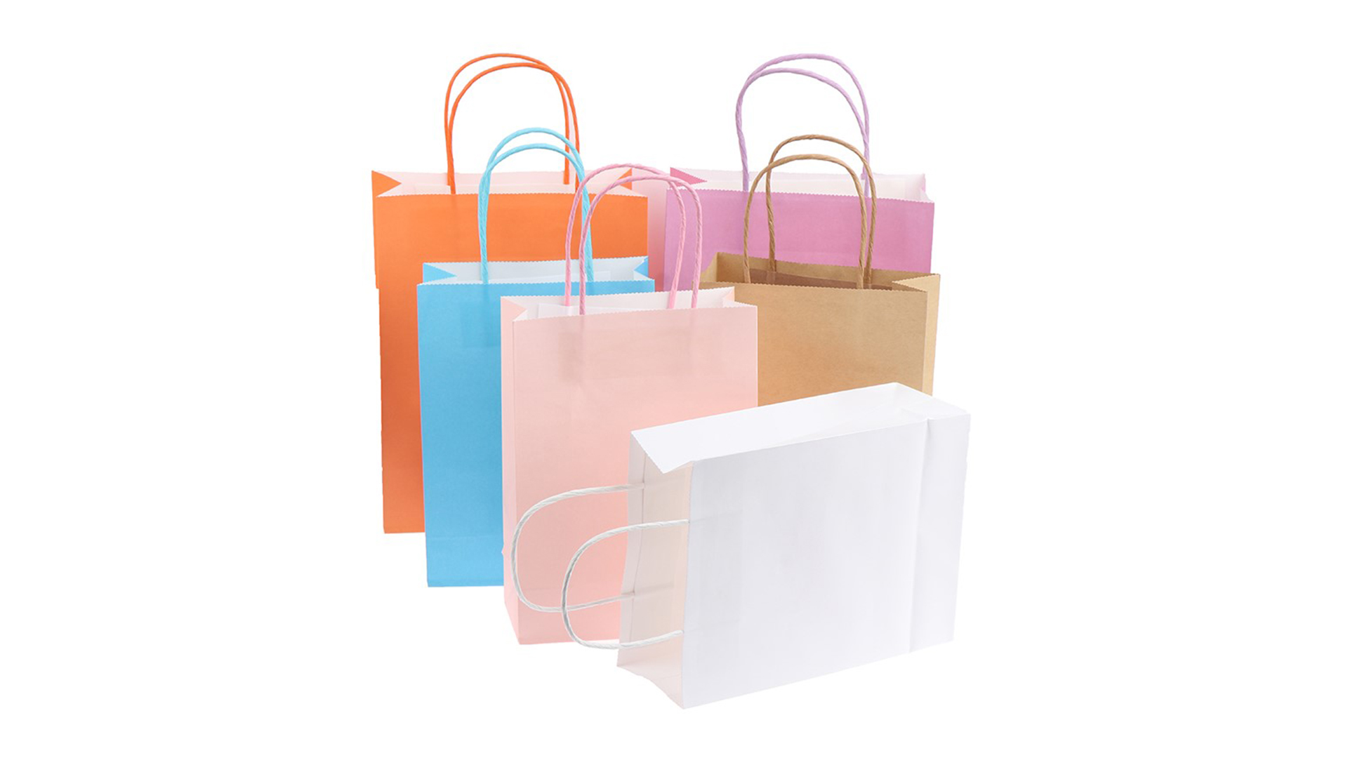 Custom Kraft Paper Wine Shopping Bag With Handle 8