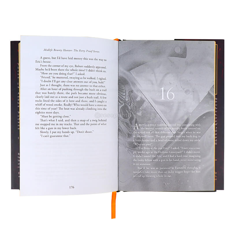 Book Publishing Printing Services Custom Sprayed Edges Novel Book 7