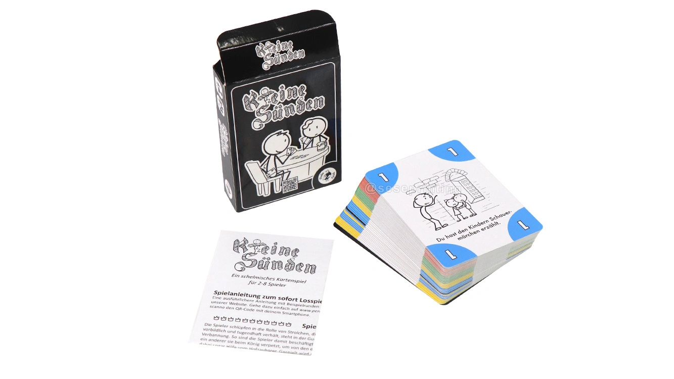 Custom Front and Back Side Print Playing Card Game with Logo 1