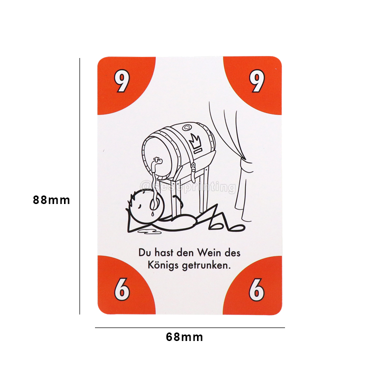 Custom Front and Back Side Print Playing Card Game with Logo 7