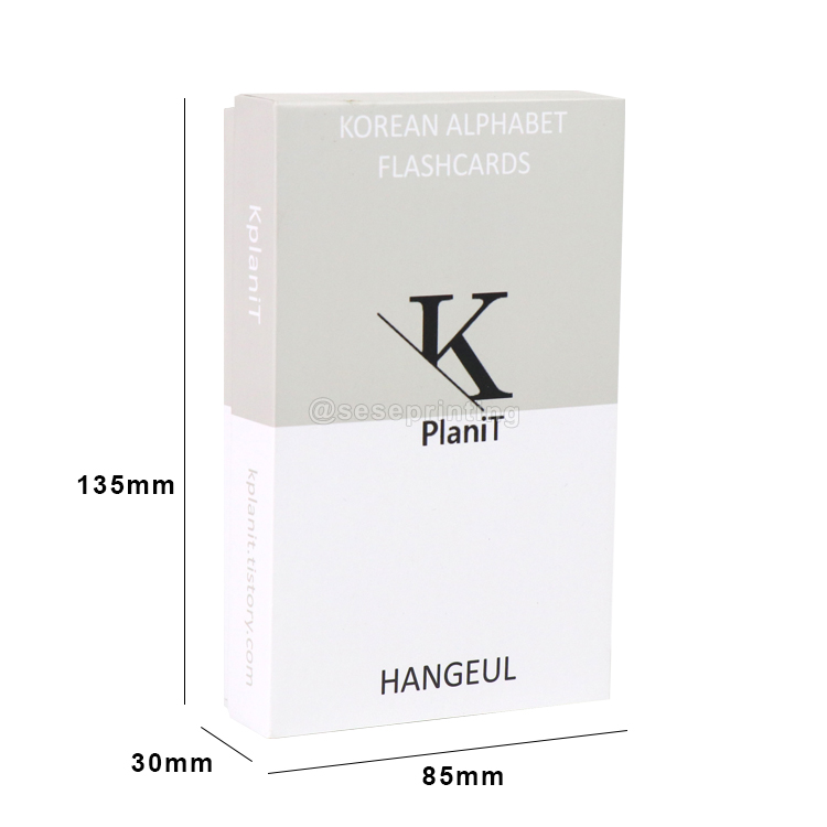 Custom Flash Cards Printed Both Sides Design Educational Card 6