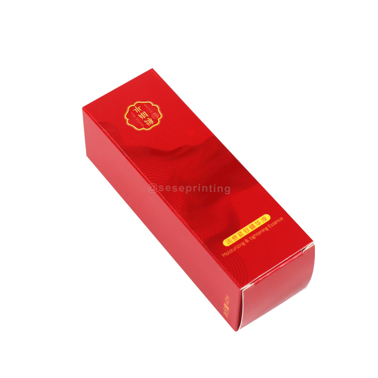 Custom Skin Care Red Box Cosmetic Carton Folding Tuck Packaging Box Printing Coated Paper Box for Christmas Gift 7