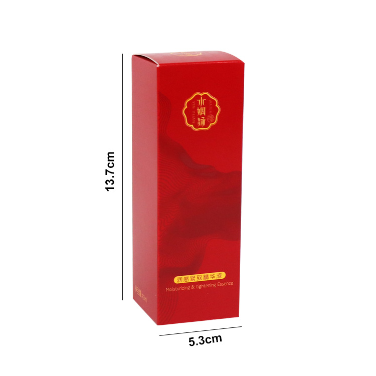 Custom Skin Care Red Box Cosmetic Carton Folding Tuck Packaging Box Printing Coated Paper Box for Christmas Gift 6