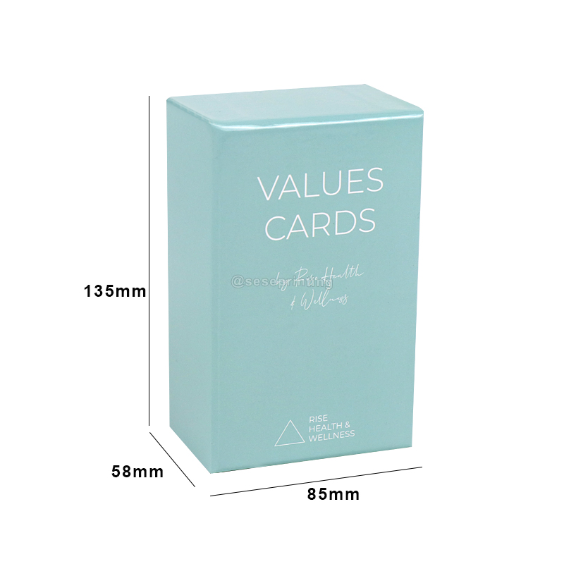 Custom Design Card Game Printed Health Wellness Card Playing Card with Box 6