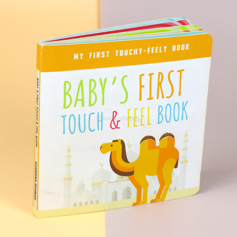 Kids Baby Touch and Feel Cardboard Book Hardcover Children Board Book 6