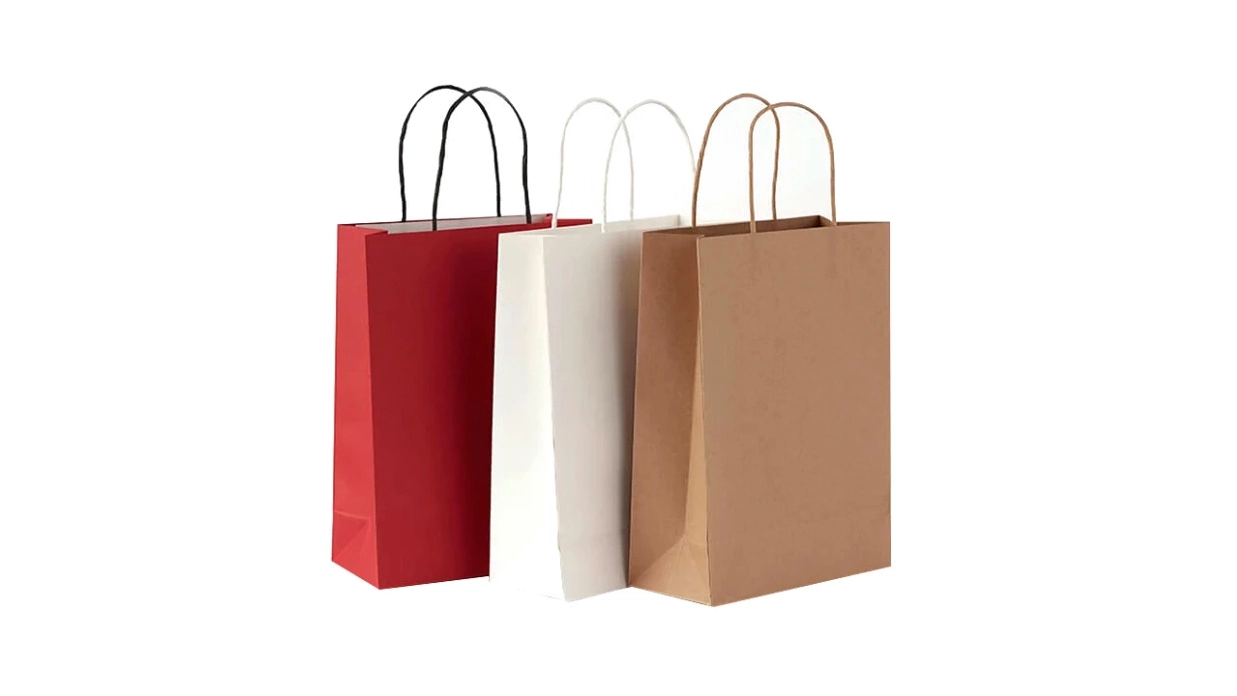 Custom Logo Kraft Shopping Gift Bag 1