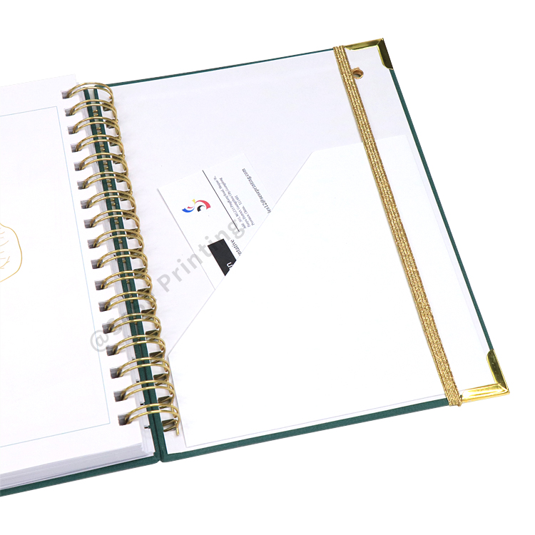 Personalized Spiral Planner Printing Custom Fabric Linen Journal 9