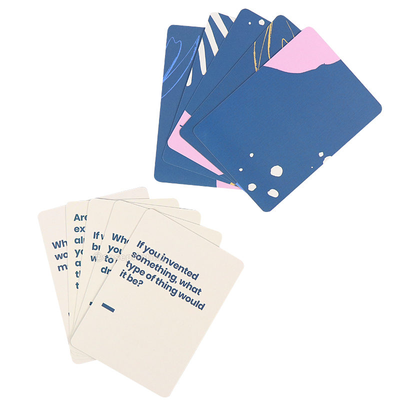 Printing Playing Cards Conversation Question Couple Card Games with Box 8