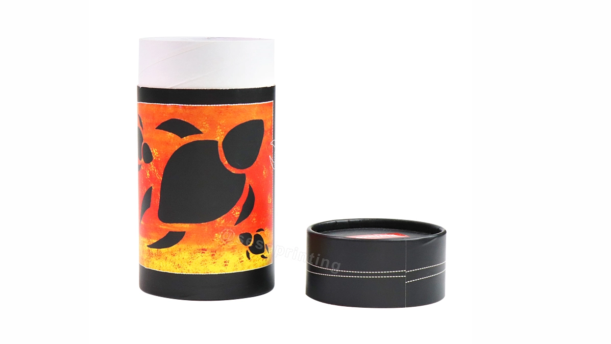 Custom Recyclable Cardboard Tube Cylinder Perfume Paper Packaging Box 1