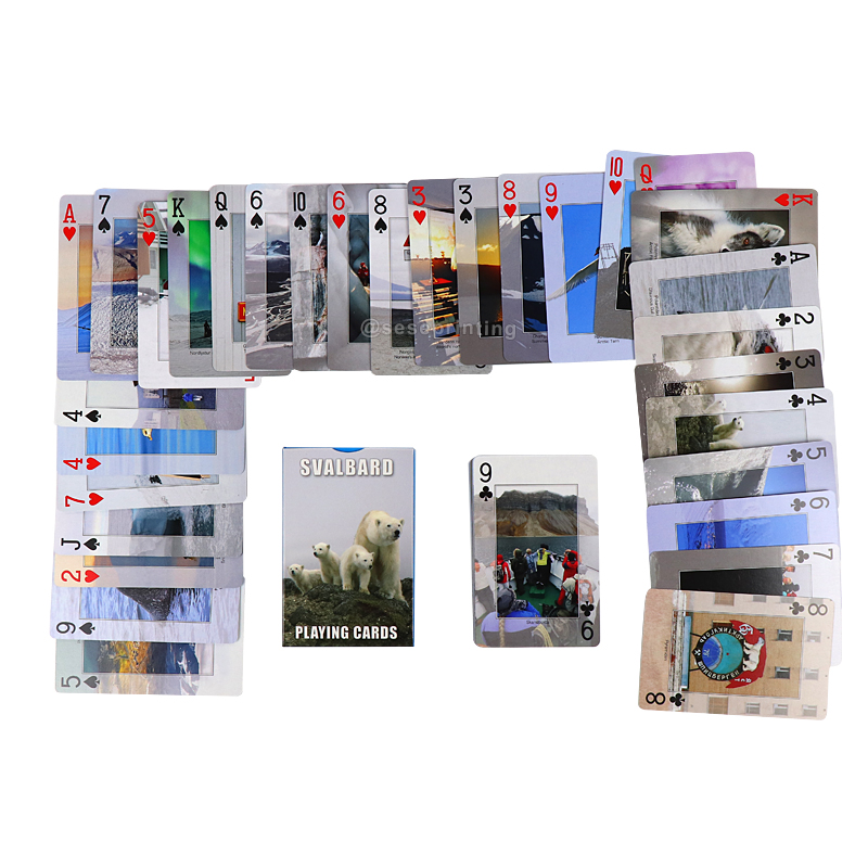 Custom Printing Front and Back Paper Playing Cards Adult Poker Card Game 8