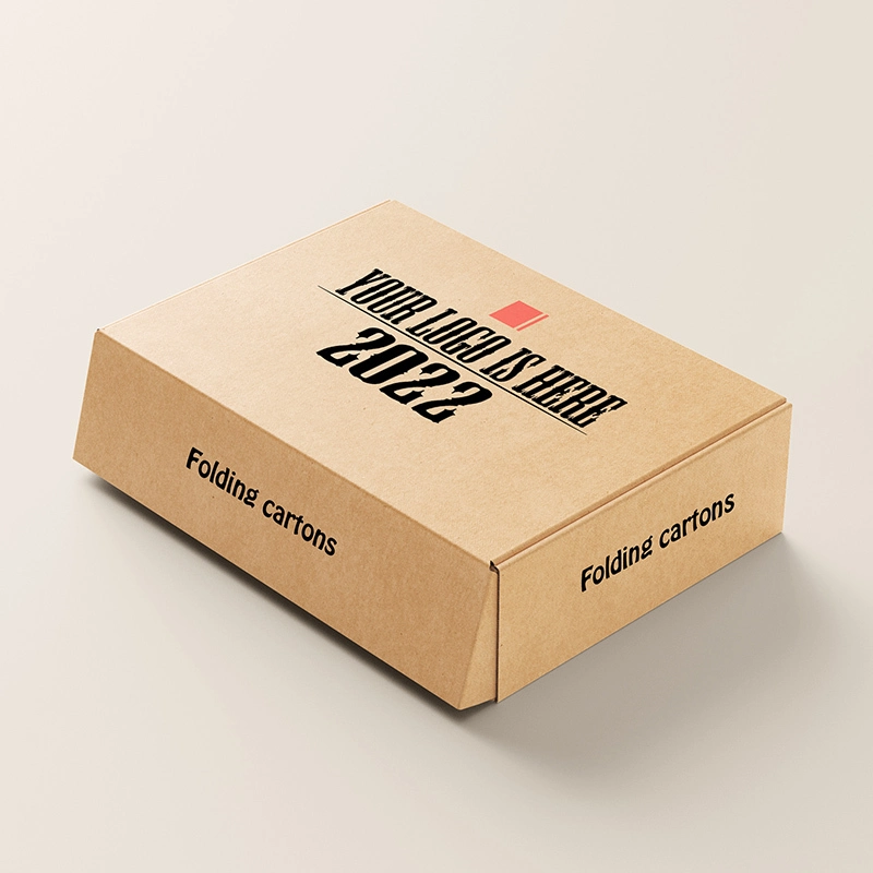 Customized Kraft Paper Corrugated Express Mailer Packaging Shipping Box Folding Carton for Makeup 1