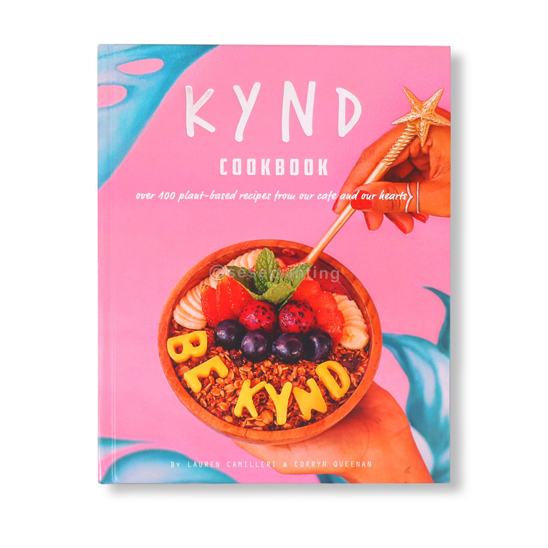 Factory Printing Full Color Cooking Food Book Cookbook Hardcover Healthy Recipe Book Publishing 6